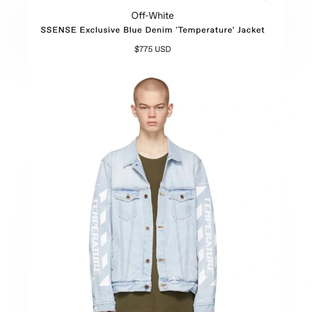 OFF-WHITE TEMPERATURE デニムジャケット Off-White | Jackets & Coats | Blue Denim Temperature Offwhite Jean